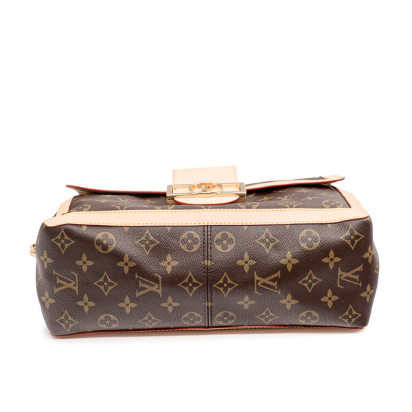 Sac Louis Vuitton Dauphine Soft Grand modèle Toile monogram et cuir naturel-21211