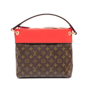Sac besace Louis Vuitton Tuileries en toile Monogram et cuir rouge Kabuki – Image 4
