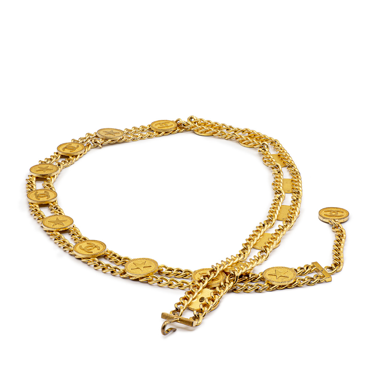 Ceinture Chaine Chanel Ligne comète en métal doré-21222