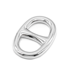 Anneau de foulard Hermès Chaine d'ancre en metal argenté-0