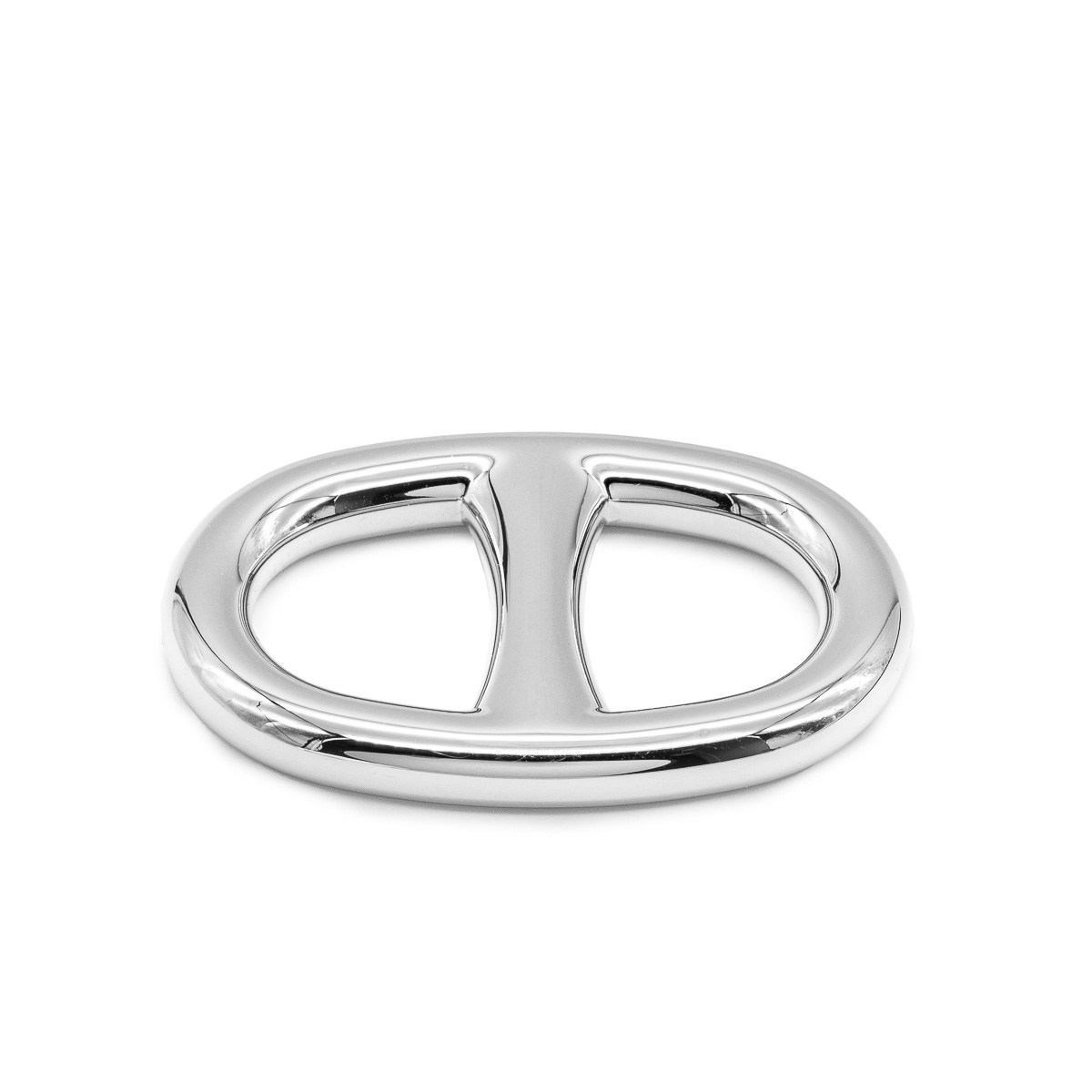 Anneau de foulard Hermès Chaine d'ancre en metal argenté-21220