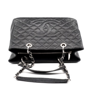 Chanel Grand Shopping Tote en cuir Caviar noir – Image 2