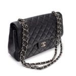 Sac Grand Classique Chanel en cuir Caviar noir-0