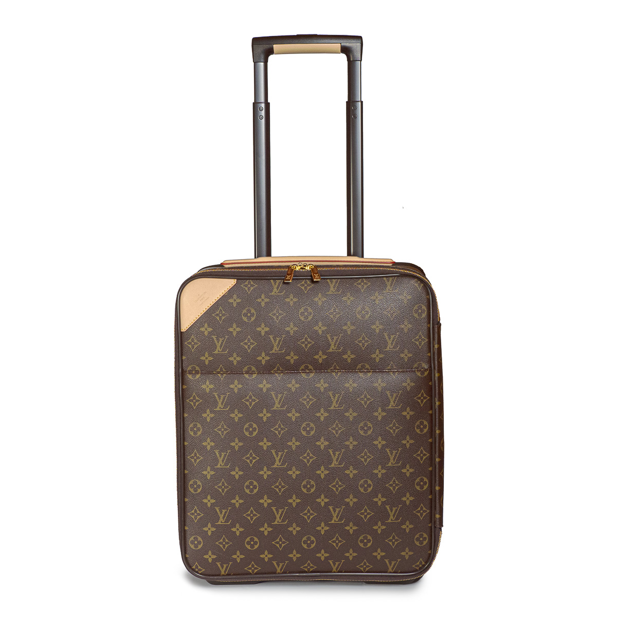 Louis Vuitton Valise Cabine Pégase 45 en toile Monogram et cuir naturel-0