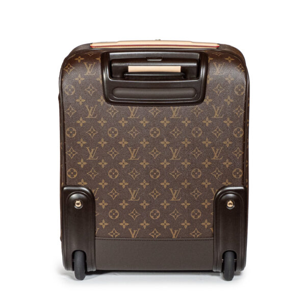 Louis Vuitton Valise Cabine Pégase 45 en toile Monogram et cuir naturel-21290