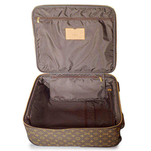Louis Vuitton Valise Cabine Pégase 45 en toile Monogram et cuir naturel-21291