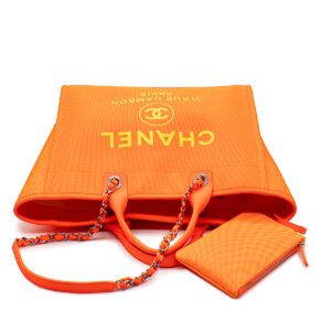 Sac Deauville en toile et Néoprène orange et jaune -21271