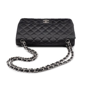 Sac Grand Classique Chanel en cuir Caviar noir-21285
