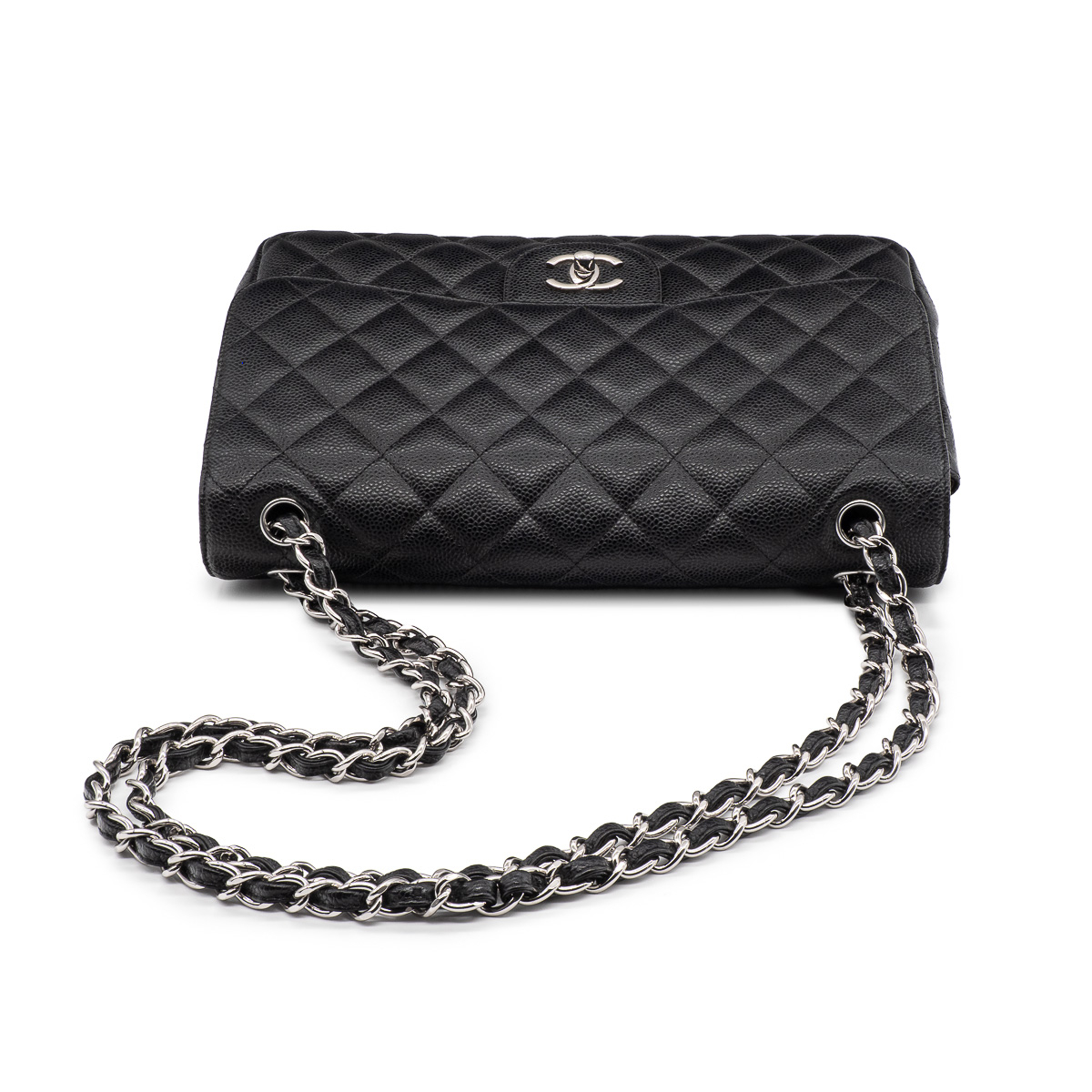 Sac Grand Classique Chanel en cuir Caviar noir-21285