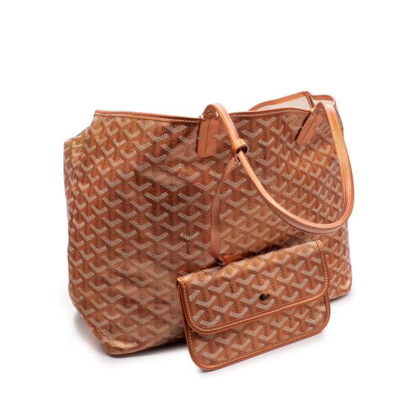 Sac cabas Goyard Saint-Louis M.M. Edition Limitée en toile cuivre doré-21279