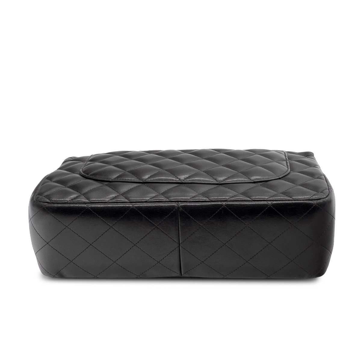 Sac à main Chanel Timeless Jumbo en cuir matelassé noir-21353