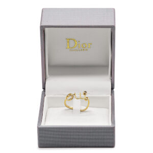 Bague Dior Oui en or gris 18k et brillant-0