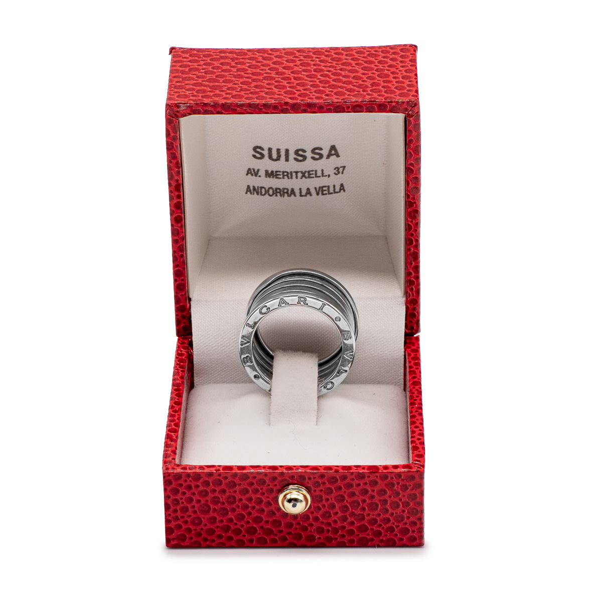 Bague Bulgari BZero.1 en or blanc 18k 4 rangs-0