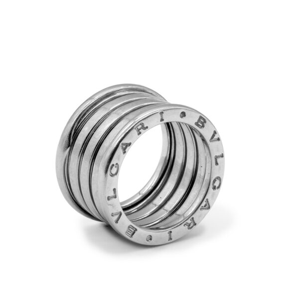 Bague Bulgari BZero.1 en or blanc 18k 4 rangs-21343