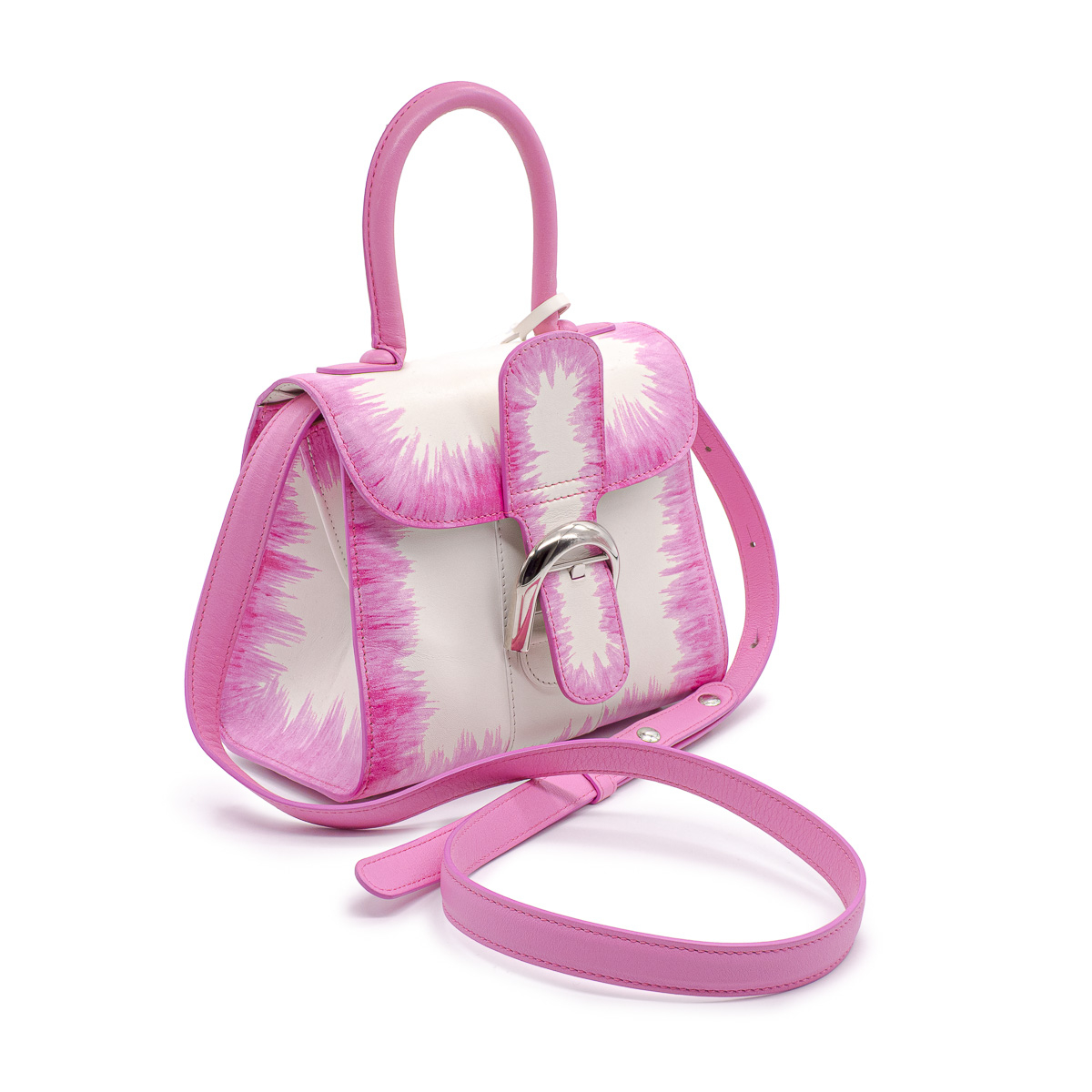 Sac à main Delvaux Brillant Mini Edition Limitée Oeillet Rose Flamingo-0