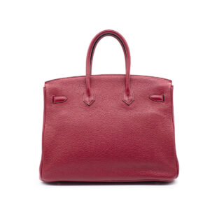 Sac Hermès Birkin 35 en cuir Togo Rouge Hermès-21395