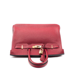 Sac Hermès Birkin 35 en cuir Togo Rouge Hermès-21397