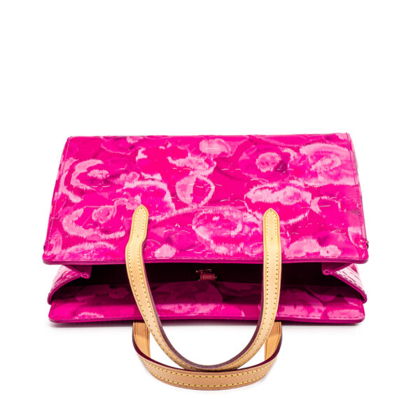 Sac Louis Vuitton Catalina en cuir Monogram verni rose et fuchsia -21404