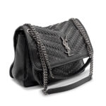 Sac Saint-Laurent Niki Medium Collector en cuir noir et cristaux Swarovski-0