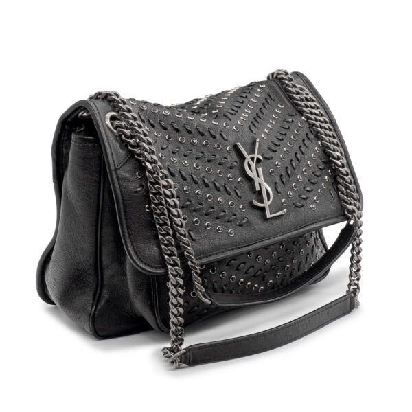 Sac Saint-Laurent Niki Medium Collector en cuir noir et cristaux Swarovski-0 Sac Saint-Laurent Niki Medium Collector en cuir noir et cristaux Swarovski-0