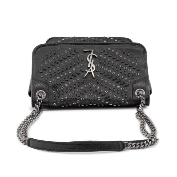 Sac Saint-Laurent Niki Medium Collector en cuir noir et cristaux Swarovski-21417
