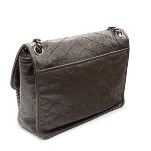 Sac Saint-Laurent Niki medium en cuir vieilli vert kaki-21419