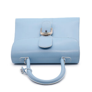 Sac à main Delvaux Brillant Medium en cuir bleu ciel – Image 5