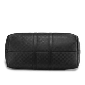 Sac Louis Vuitton Keepall 55 en cuir Infini Damier noir – Image 2