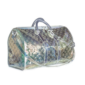 Bolso de hombro Louis Vuitton Keepall 50 Monogram Prisma Virgil Abloh 2019 - Imagen 1