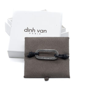 Dinh Van Pulsera de cordón Eslabón de plata-1