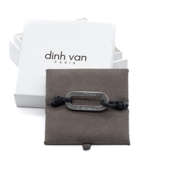 Dinh Van Pulsera de cordón Eslabón de plata-1