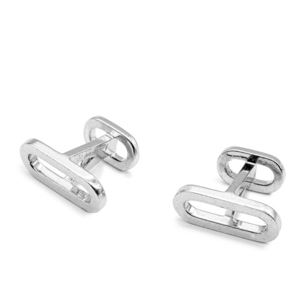 Boutons de manchette Maillon en argent 925 Dinh Van-1 Boutons de manchette Maillon en argent 925 Dinh Van-1